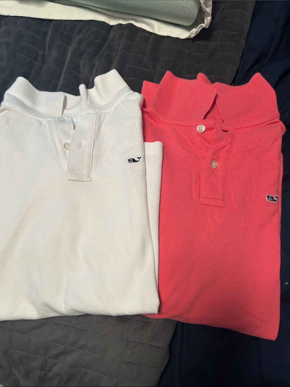 Boys Vineyard Vines Polo Pair in White and Red